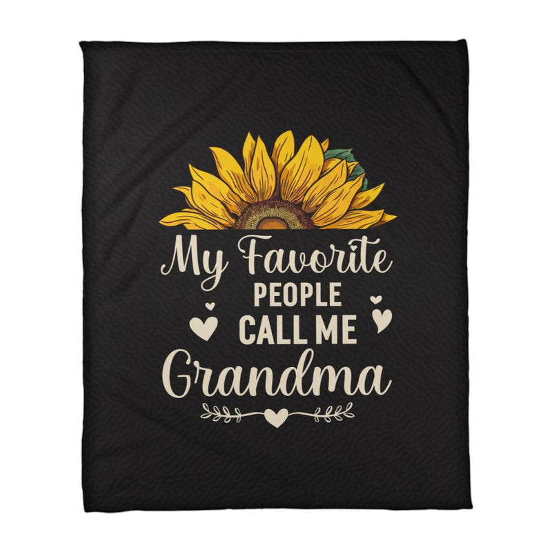 My Favorite People Call Me Grandma – Coral Fleece Blanket